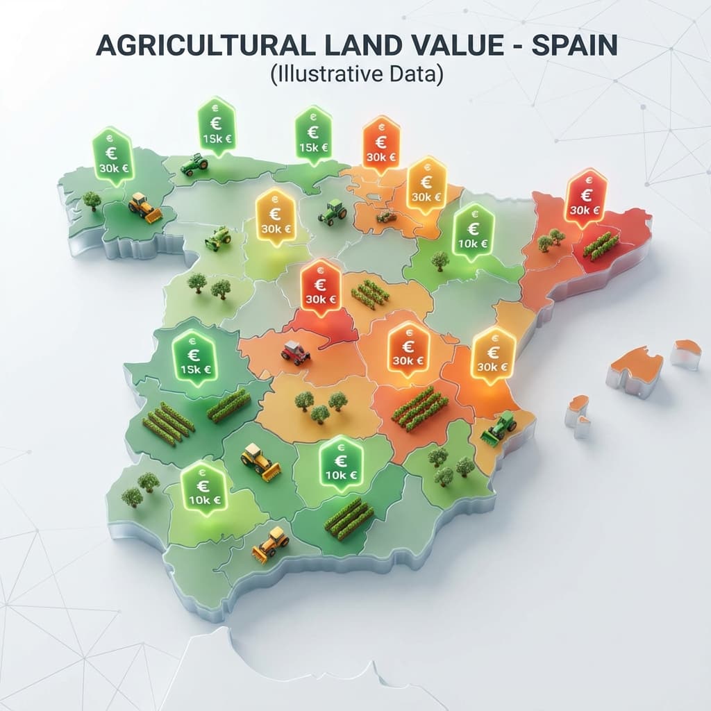 Informe 2024: ¿Dónde ha subido más el precio de la tierra?
